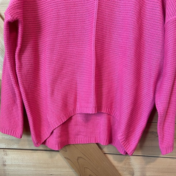 Free for All Long Sleeved Oversized Pink Sweater - Picture 3 of 6